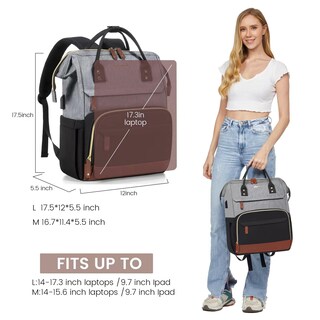 Foto 6 | Mochila Para Portátil Lovevook Para Mujer 15.6 Pulgadas A Prueba De Agua - Venta Internacional.