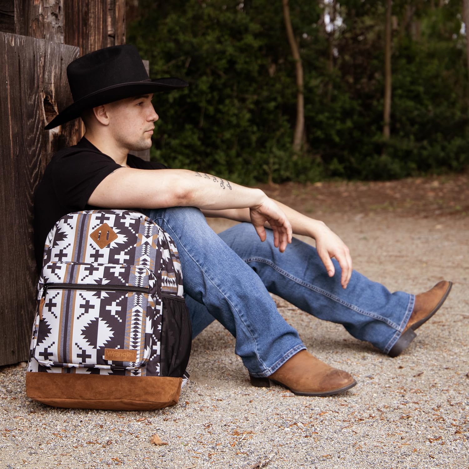 Foto 5 | Mochila Wrangler Yellowstone Robusta Y Resistente Al Agua, Unisex - Venta Internacional.