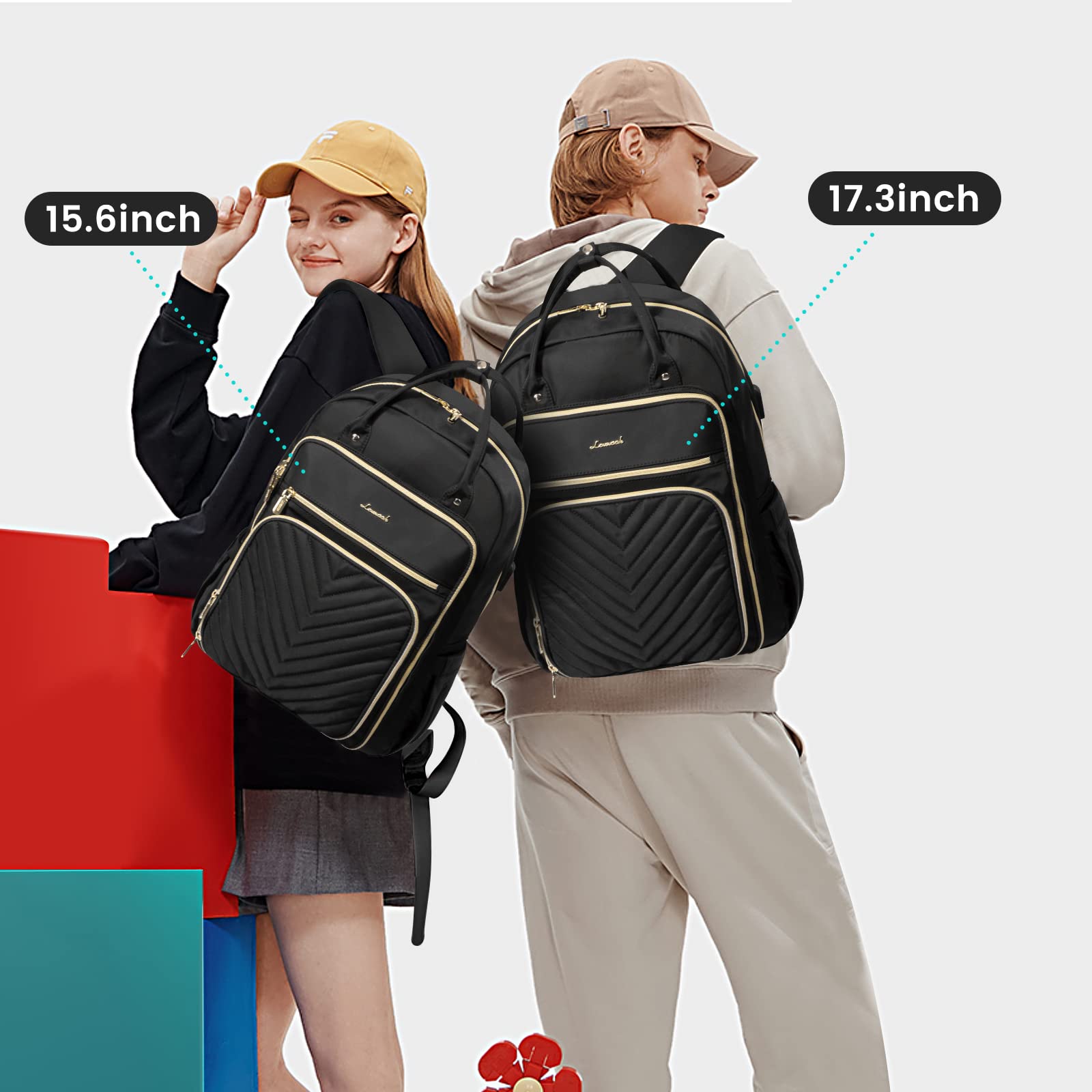 Foto 3 pulgar | Mochila Para Portátil Lovevook Para Mujer, Profesora, 15.6 Pulgadas, Impermeable - Venta Internacional.