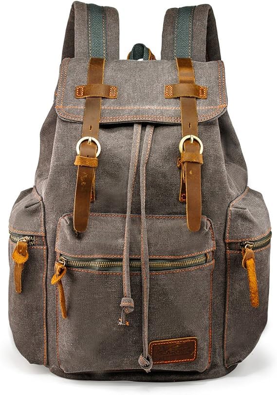 Foto 2 pulgar | Mochila Gearonic Vintage Canvas Para Hombre Y Mujer, Gris, 15 Pulgadas - Venta Internacional.