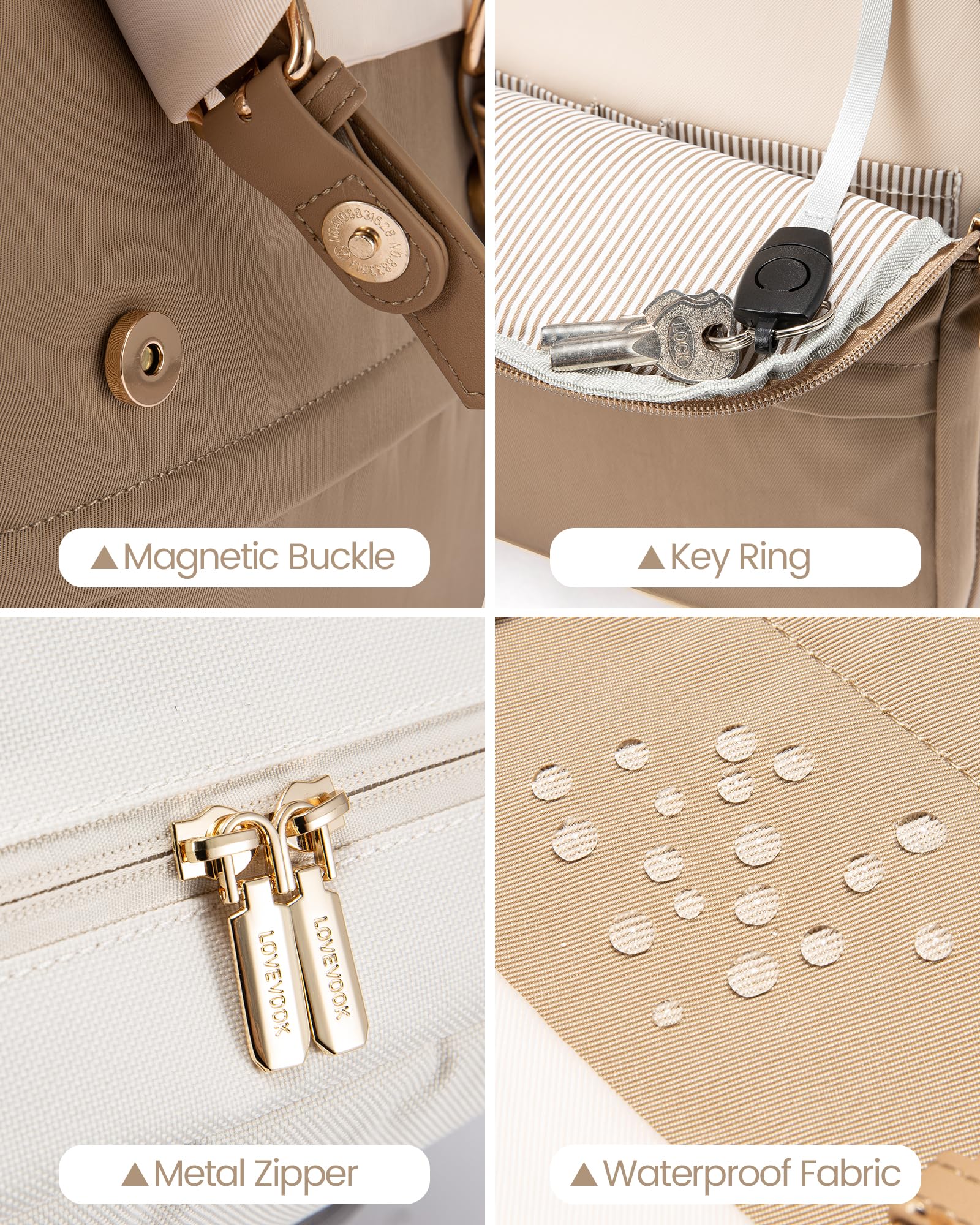 Foto 4 | Mochila Para Portátil Lovevook Fashion Vintage De 17 Pulgadas Para Mujer - Venta Internacional.