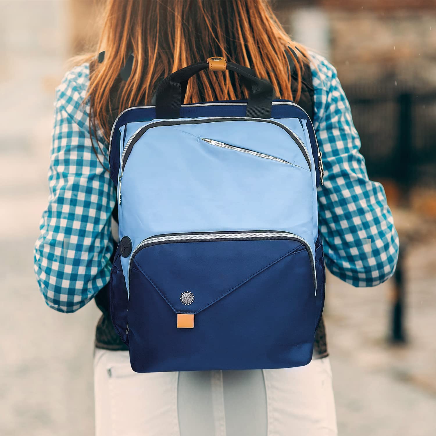 Foto 2 | Mochila Para Portátil Hap Tim 7651-bl Para Hombre Y Mujer De 15,6 Pulgadas - Venta Internacional.