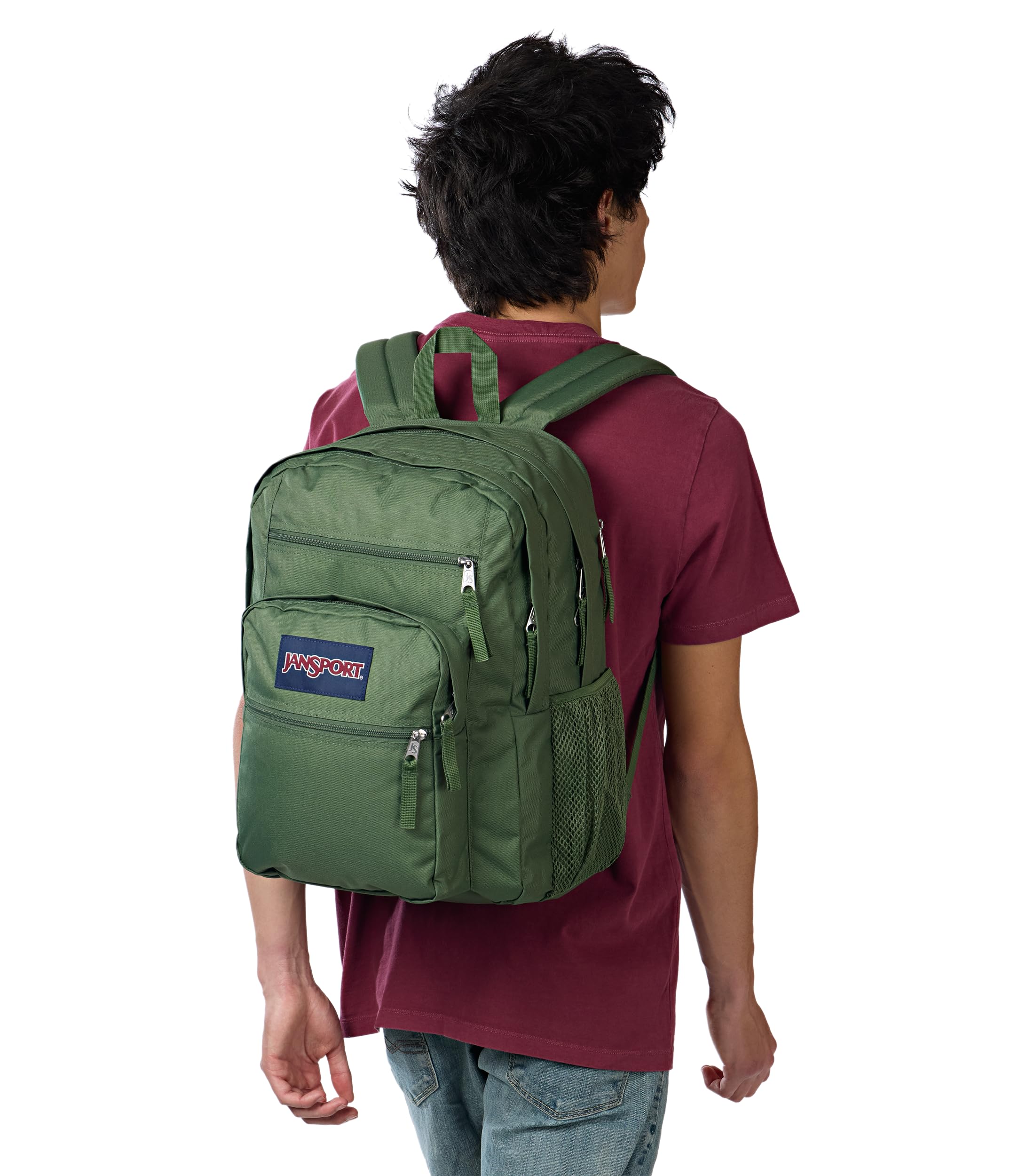 Foto 7 pulgar | Mochila Para Portátil Jansport Big Con 2 Compartimentos Y Manga De 15 Pulgadas, Color Verde - Venta Internacional.