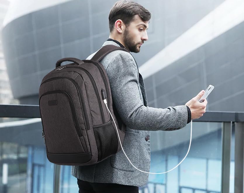 Foto 2 | Mochila Cluci Para Ordenador Portátil Escolar Para Hombre Y Mujer De 15,6 Pulgadas, Color Negro - Venta Internacional.