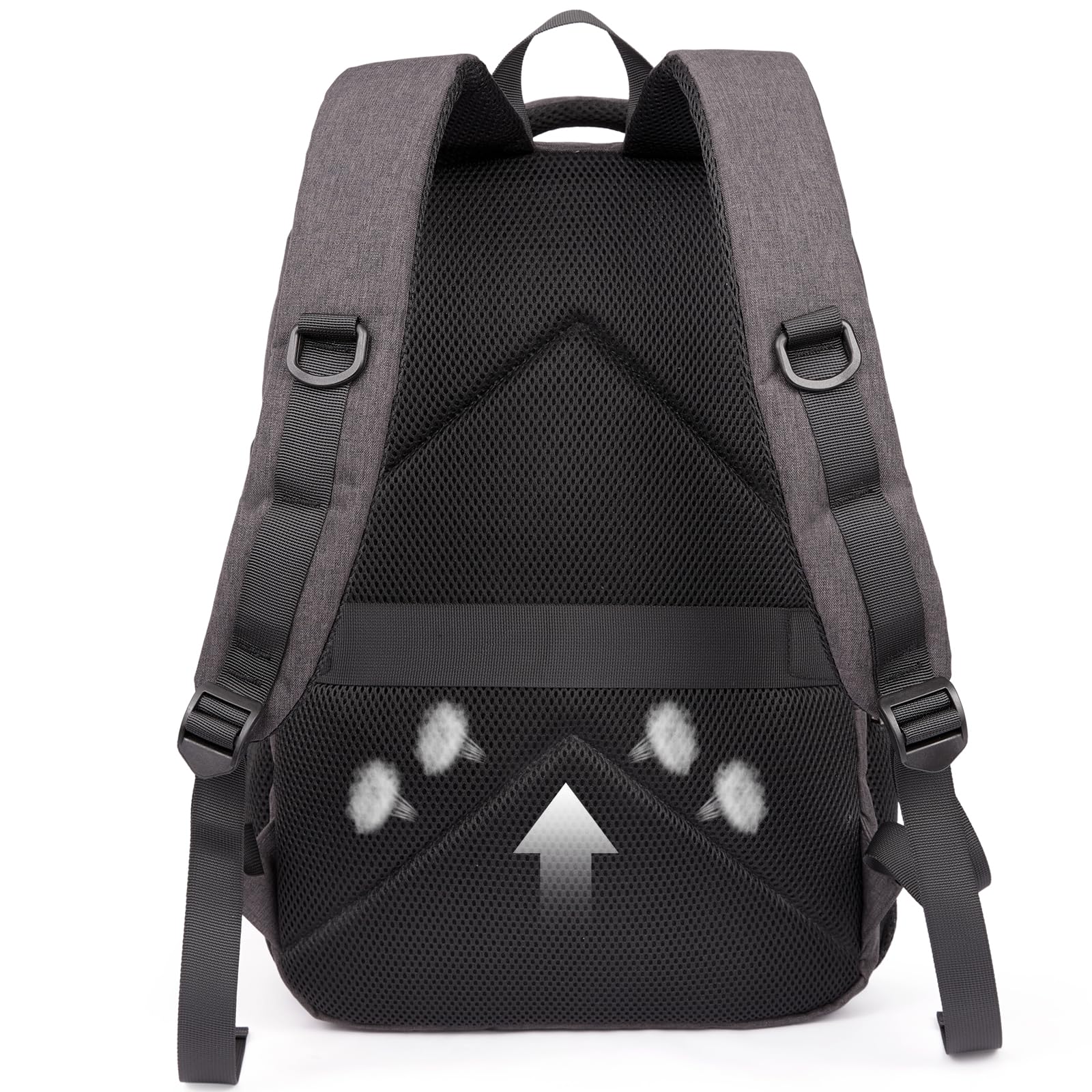 Foto 8 pulgar | Mochila Cluci Para Ordenador Portátil Escolar Para Hombre Y Mujer De 15,6 Pulgadas, Color Negro - Venta Internacional.