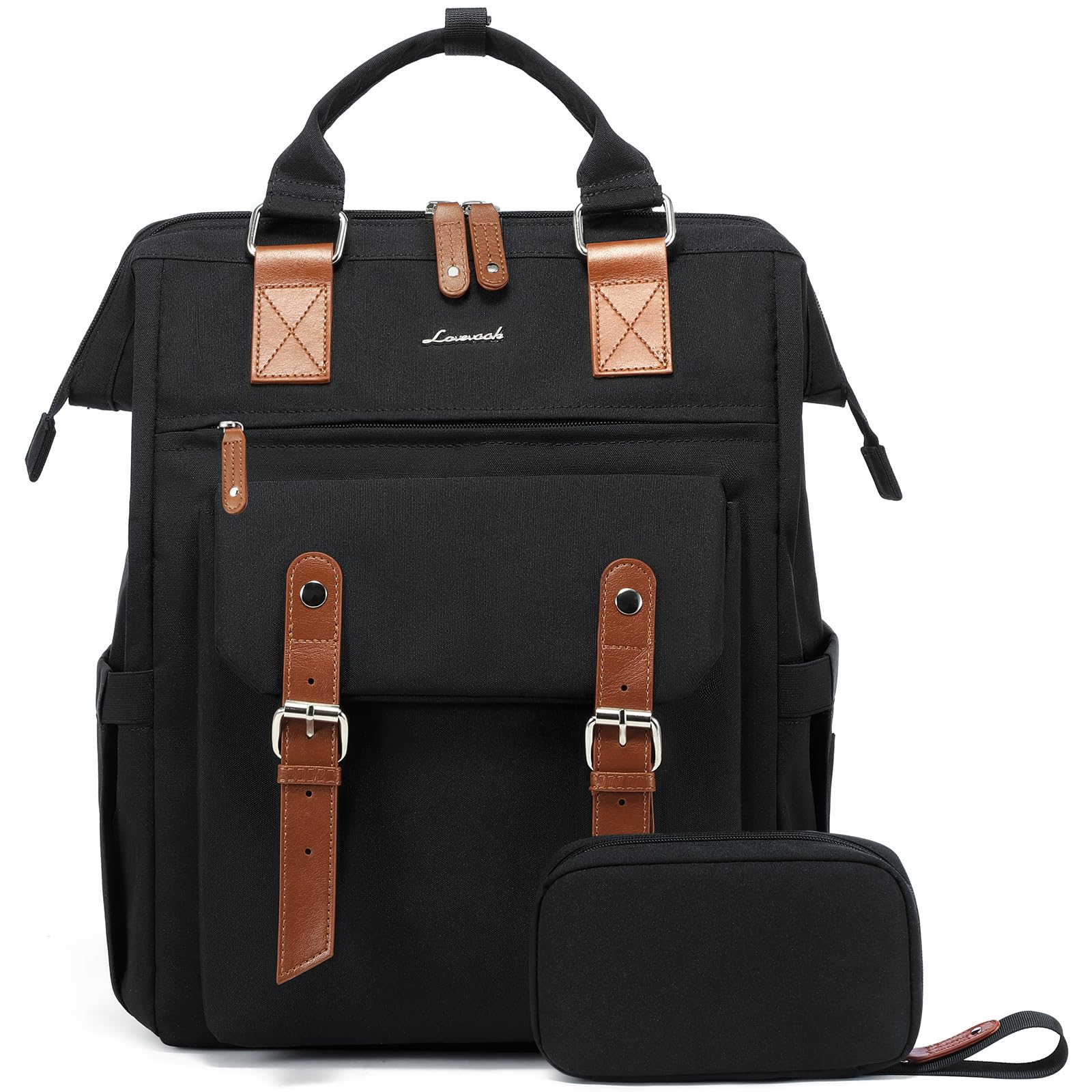 Foto 2 pulgar | Mochila Para Portátil Lovevook Para Mujer, Trabajo Y Viajes De 17 Pulgadas, Negra - Venta Internacional.
