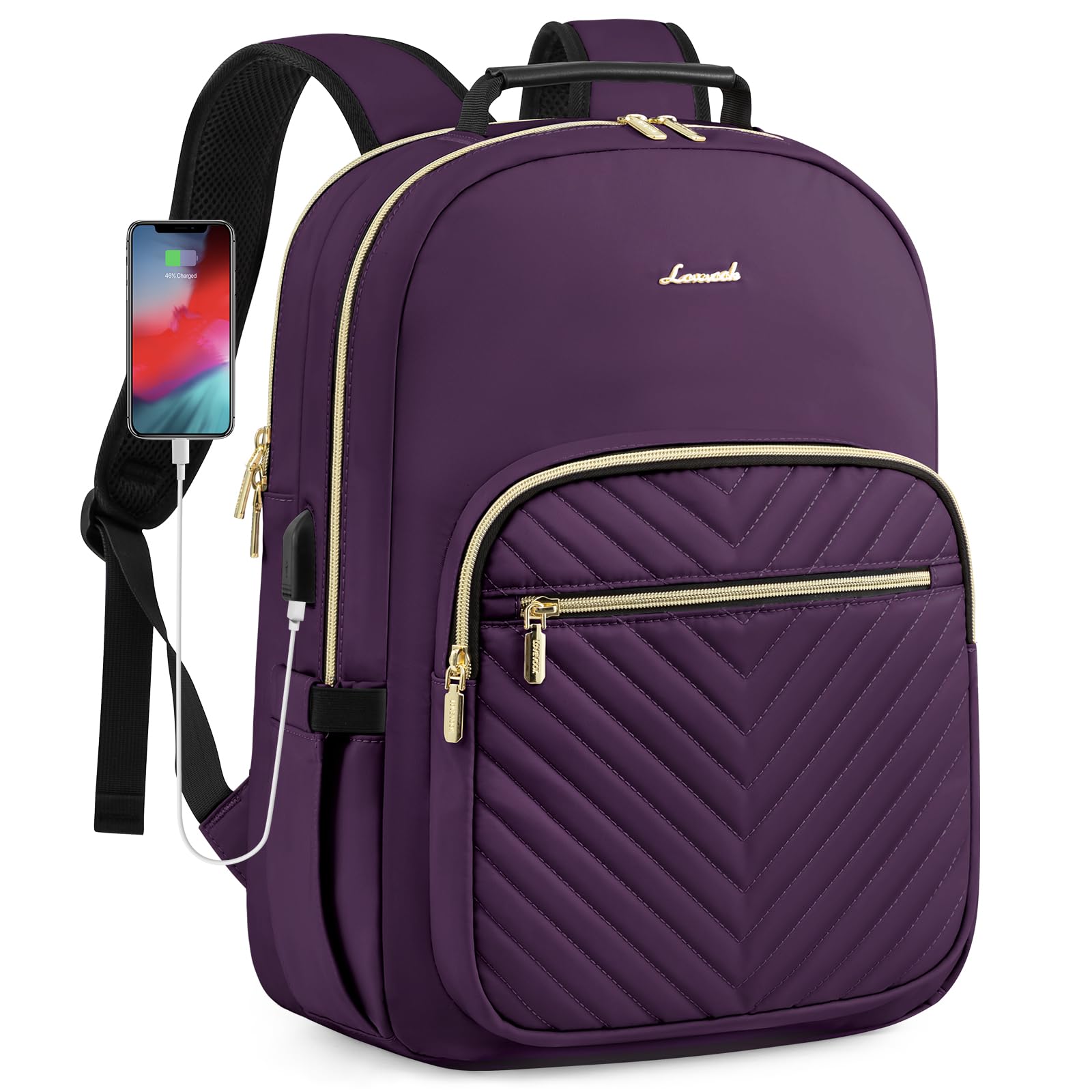 Mochila Lovevook Para Portátil De 15.6 Pulgadas Con Puerto Usb Para Mujer - Venta Internacional.