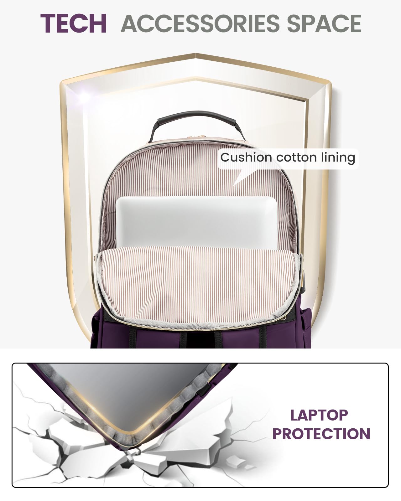 Foto 8 pulgar | Mochila Lovevook Para Portátil De 15.6 Pulgadas Con Puerto Usb Para Mujer - Venta Internacional.