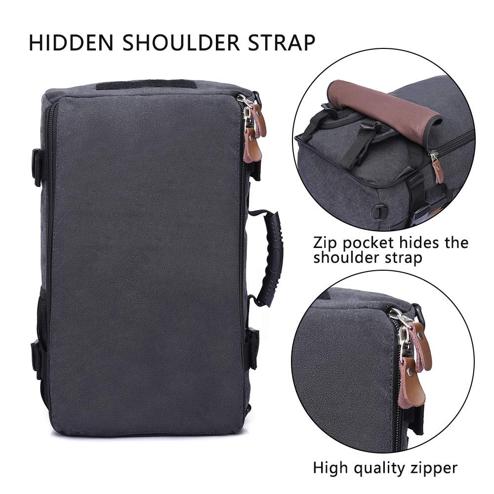Foto 5 pulgar | Mochila Kaka Para Hombre, Bolsa De Viaje Carry On Weekender Negra 15.6 Pulgadas - Venta Internacional.