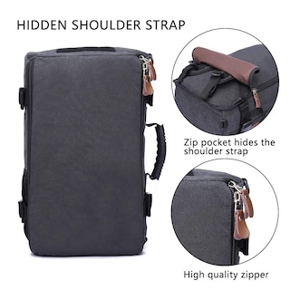 Foto 4 | Mochila Kaka Para Hombre, Bolsa De Viaje Carry On Weekender Negra 15.6 Pulgadas - Venta Internacional.