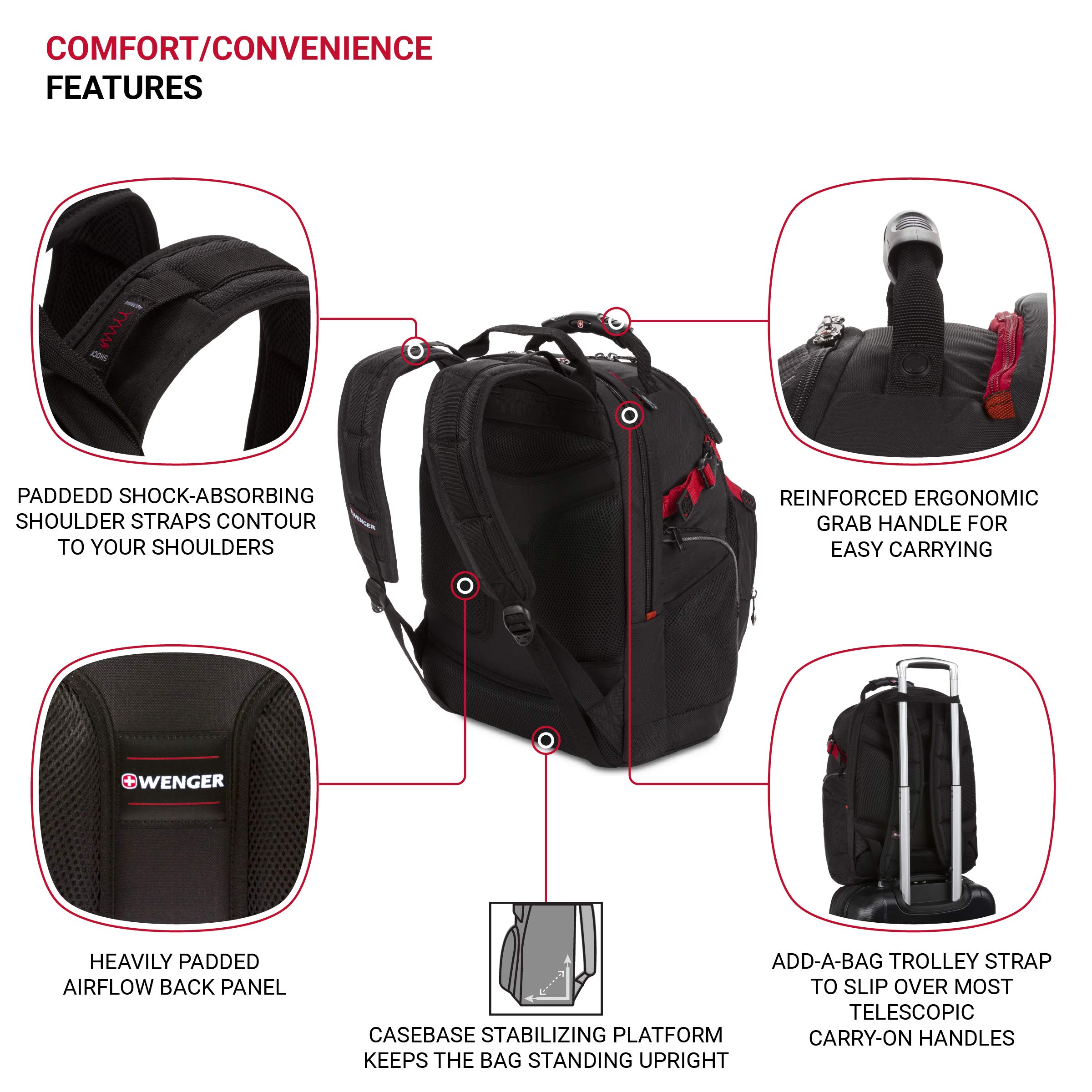 Foto 3 pulgar | Mochila Wenger Maxxum para Portátil 16'' Negra - Venta Internacional
