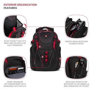 Foto 3 | Mochila Wenger Maxxum para Portátil 16'' Negra - Venta Internacional