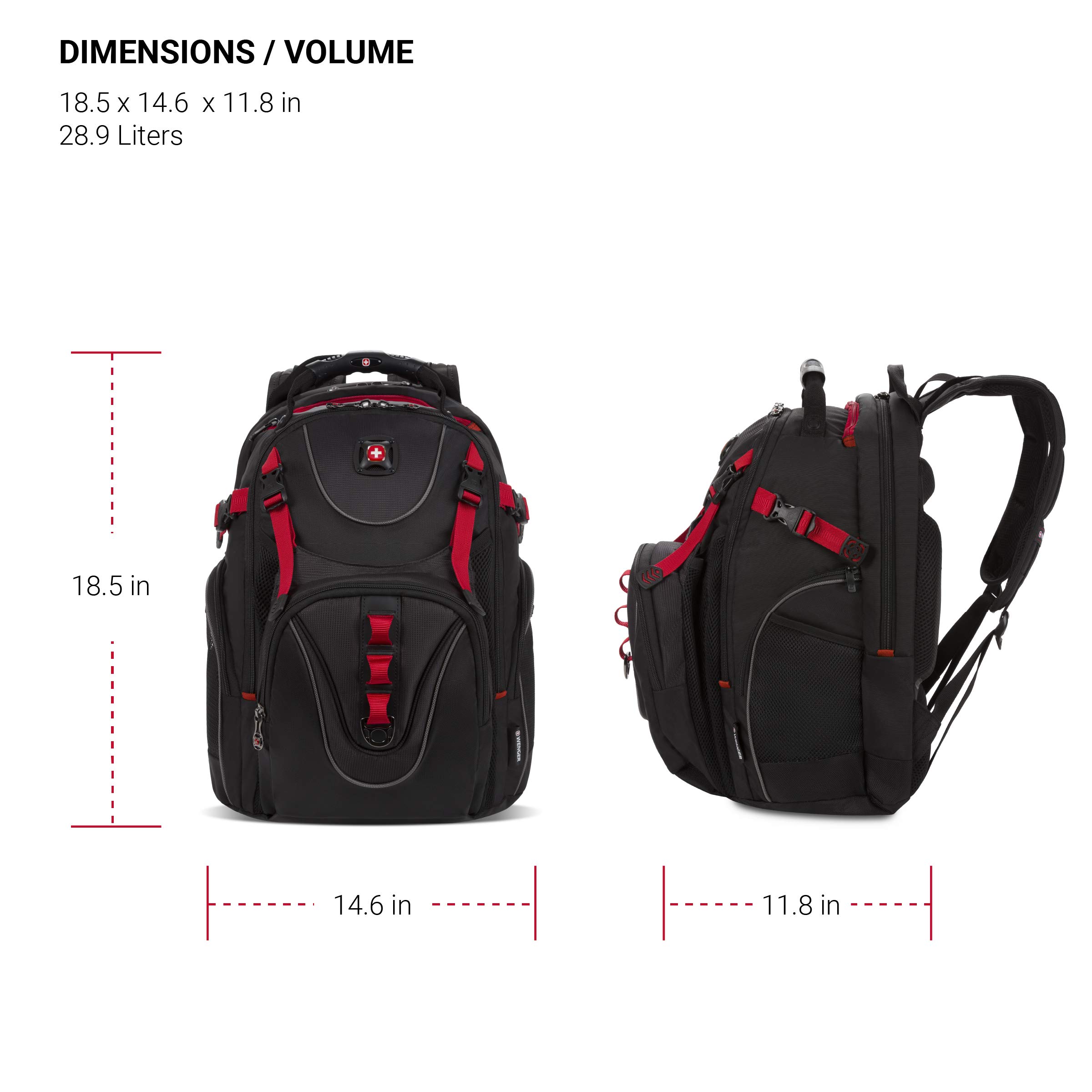 Foto 6 pulgar | Mochila Wenger Maxxum para Portátil 16'' Negra - Venta Internacional