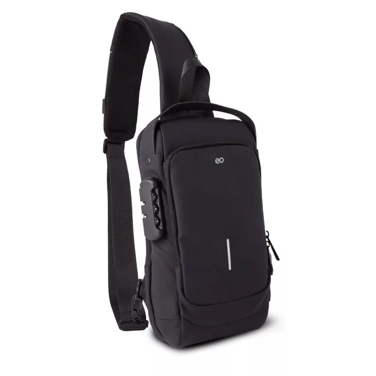 Mini Mariconera Impermeable Con Puerto Usb Eo Safe Imports Esi-11519-1 Negro