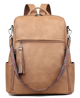 Foto 1 | Mochila para Portátil Fadeon Leather 15.6 "Marrón para Mujer - Venta Internacional