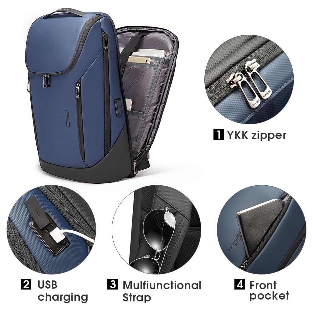 Foto 4 pulgar | Mochila Bange Business Smart Impermeable para Portátil de 15.6 Pulgadas - Venta Internacional