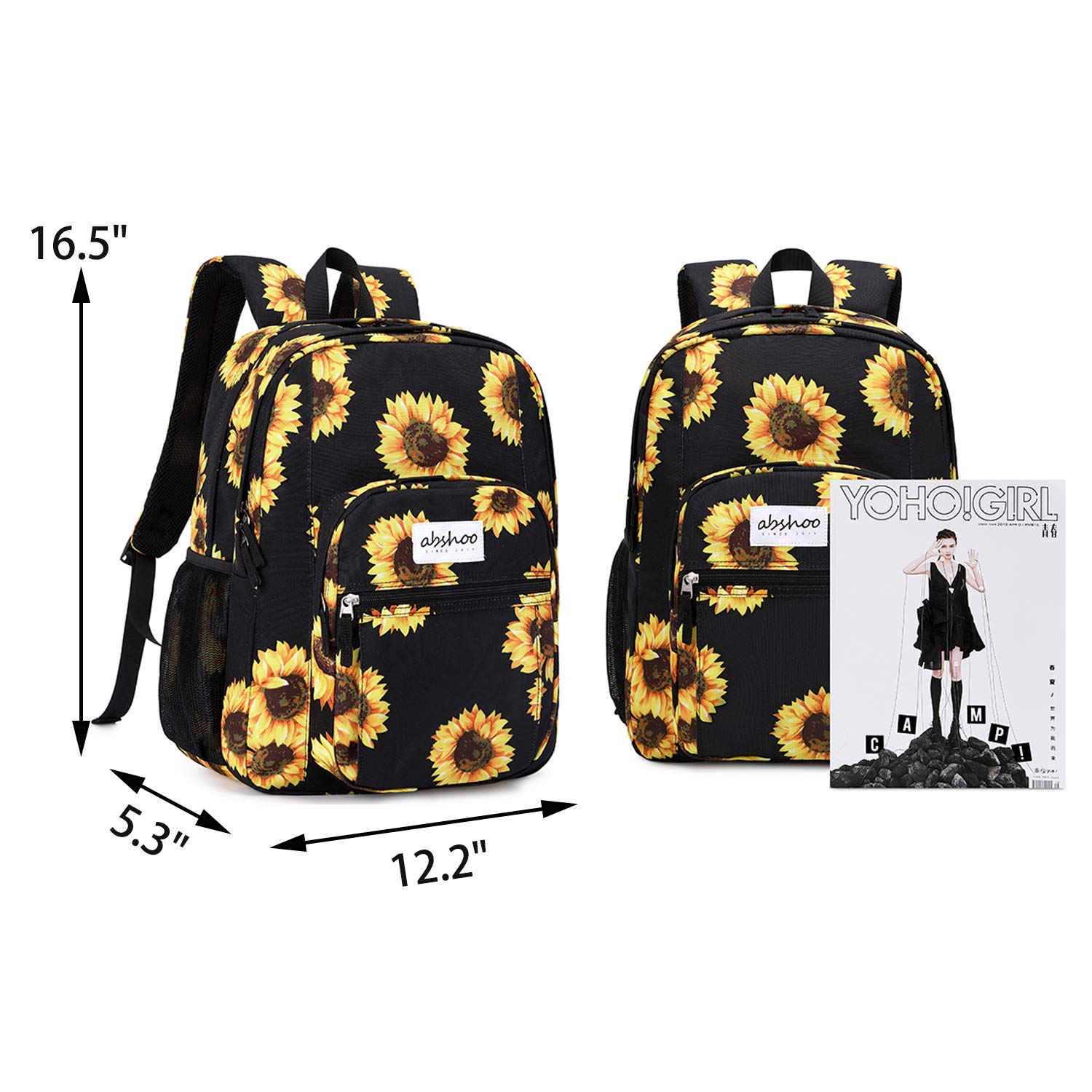 Foto 6 pulgar | Mochila Abshoo Classical Basic Sunflower  - Venta Internacional