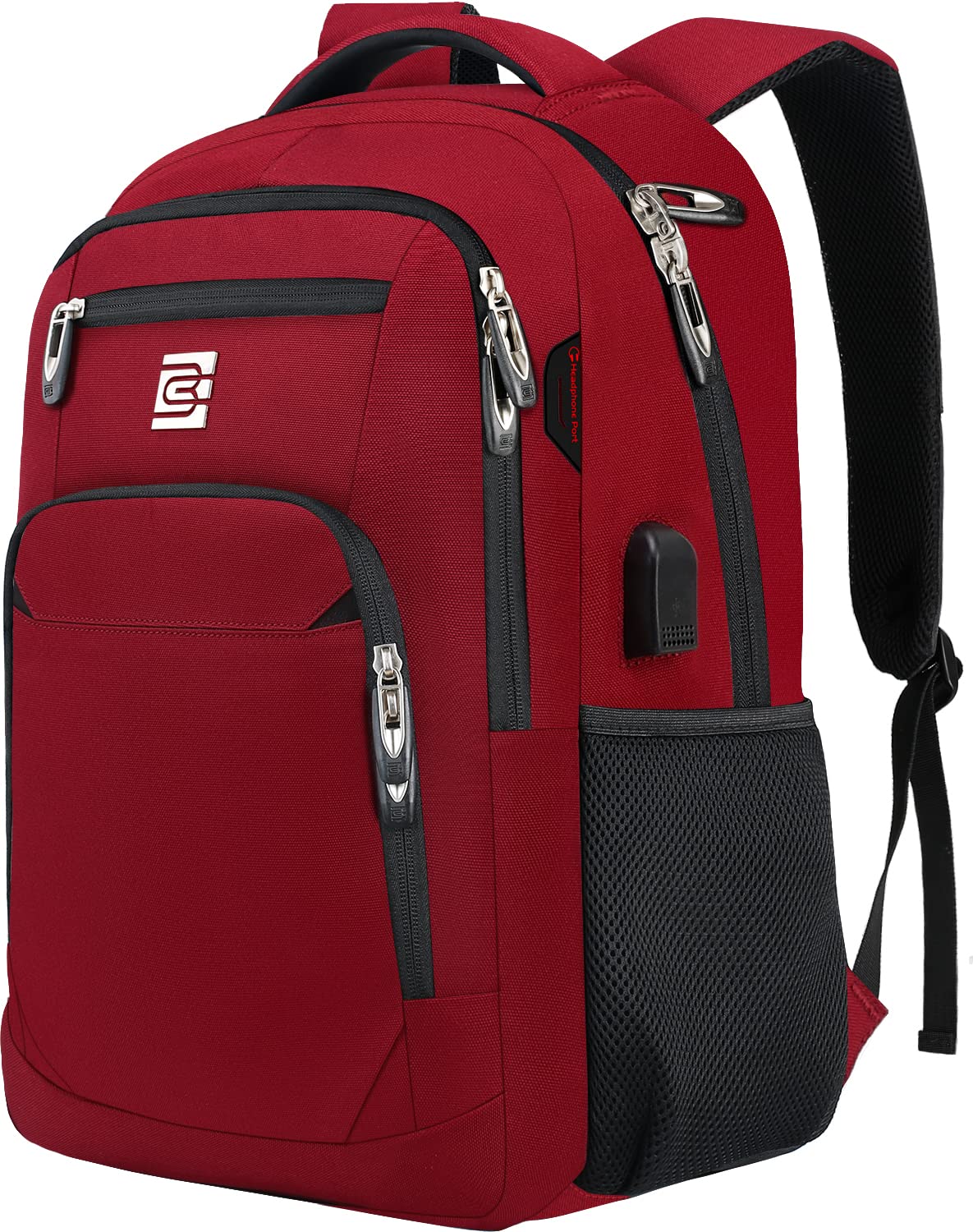 Foto 2 pulgar | Mochila para Portátil Volher Business Travel Antirrobo 15.6 Pulgadas Roja - Venta Internacional