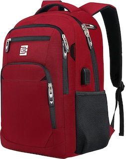 Foto 1 | Mochila para Portátil Volher Business Travel Antirrobo 15.6 Pulgadas Roja - Venta Internacional