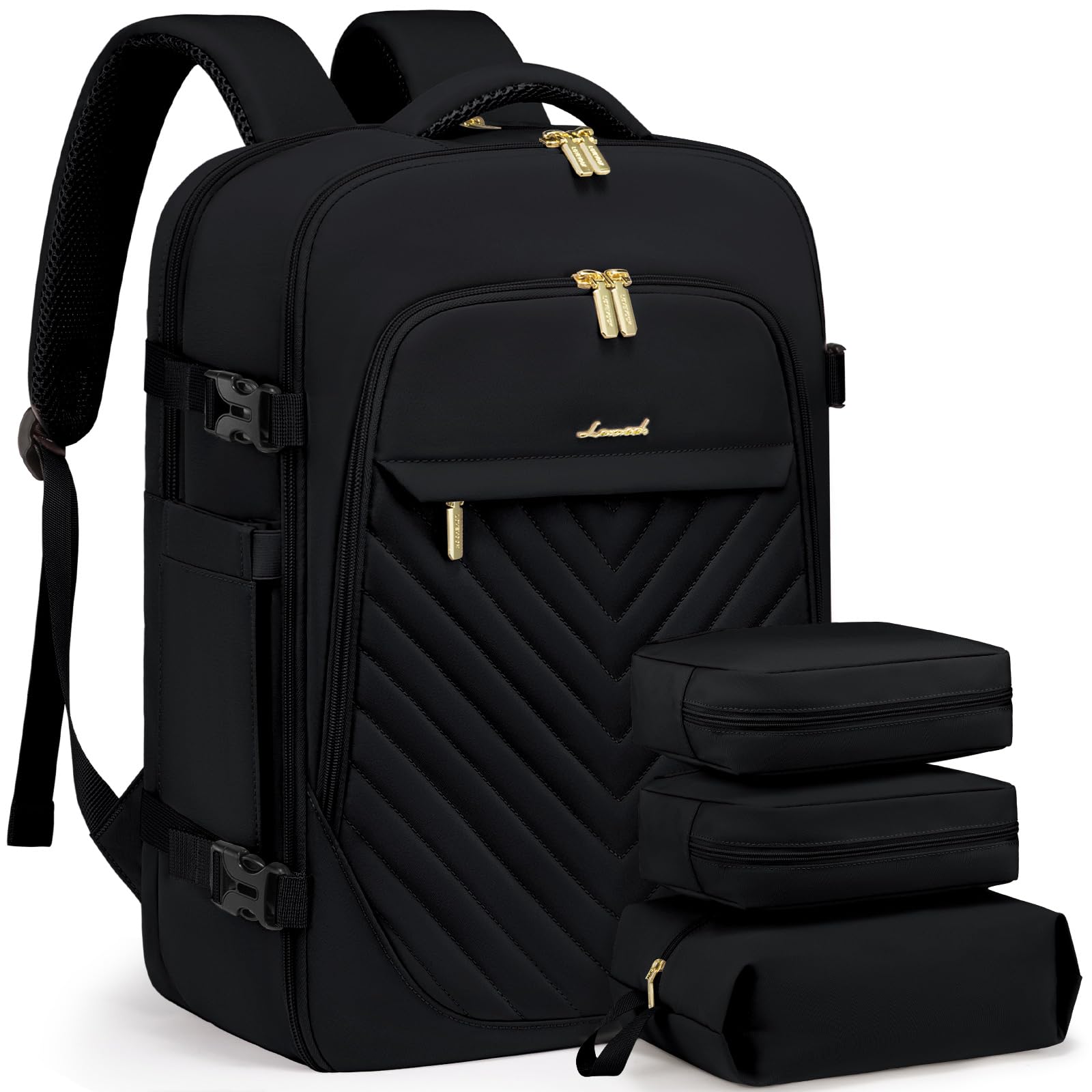 Foto 2 pulgar | Mochila de Viaje Lovevook 50 l para Portátil de 18 Pulgadas Negra para Mujer - Venta Internacional