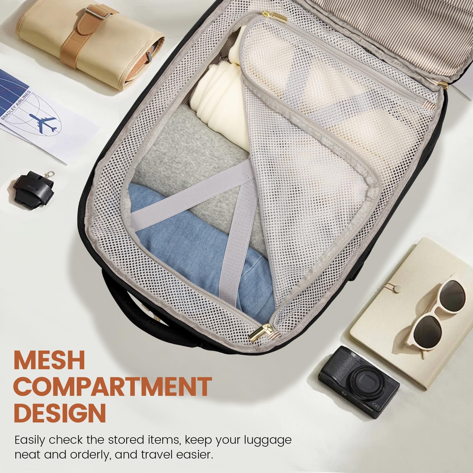 Foto 6 pulgar | Mochila de Viaje Lovevook 50 l para Portátil de 18 Pulgadas Negra para Mujer - Venta Internacional