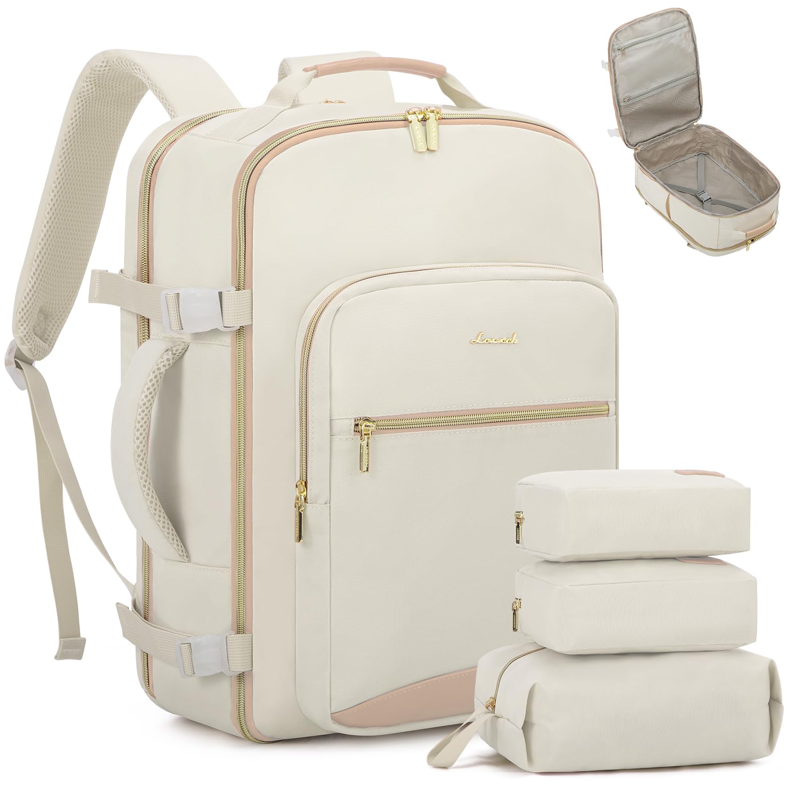 Foto 2 pulgar | Mochila Lovevook de 40 l Beige - Venta Internacional