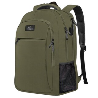 Foto 1 | Mochila para Portátil Matein de 15,6 Pulgadas con Puerto Usb Verde - Venta Internacional