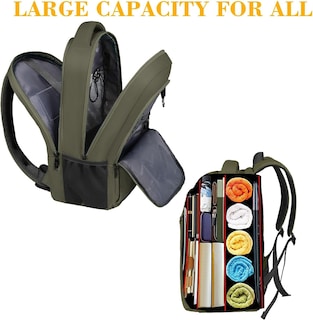 Foto 5 | Mochila para Portátil Matein de 15,6 Pulgadas con Puerto Usb Verde - Venta Internacional