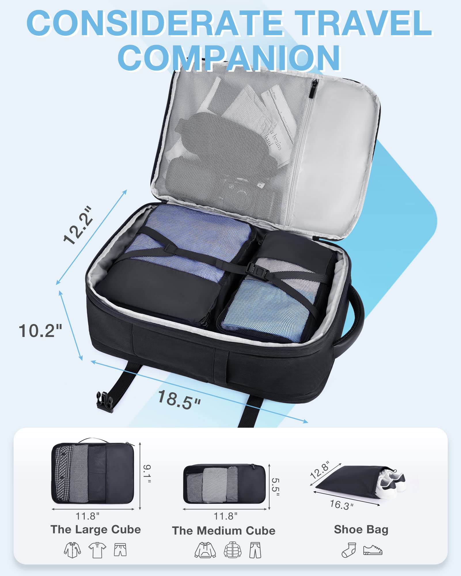 Foto 4 pulgar | Mochila para Laptop Bagsmart Negro - Venta Internacional