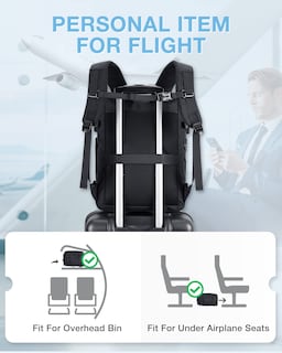 Foto 5 | Mochila para Laptop Bagsmart Negro - Venta Internacional