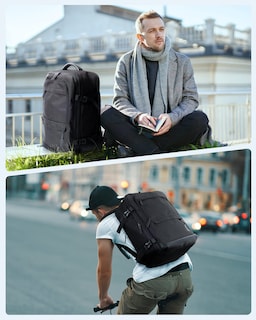 Foto 7 | Mochila para Laptop Bagsmart Negro - Venta Internacional
