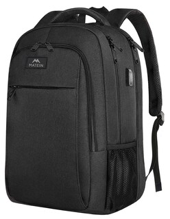Foto 1 | Mochila Matein para Laptop Usb 18.4 Pulgadas Negra - Venta Internacional