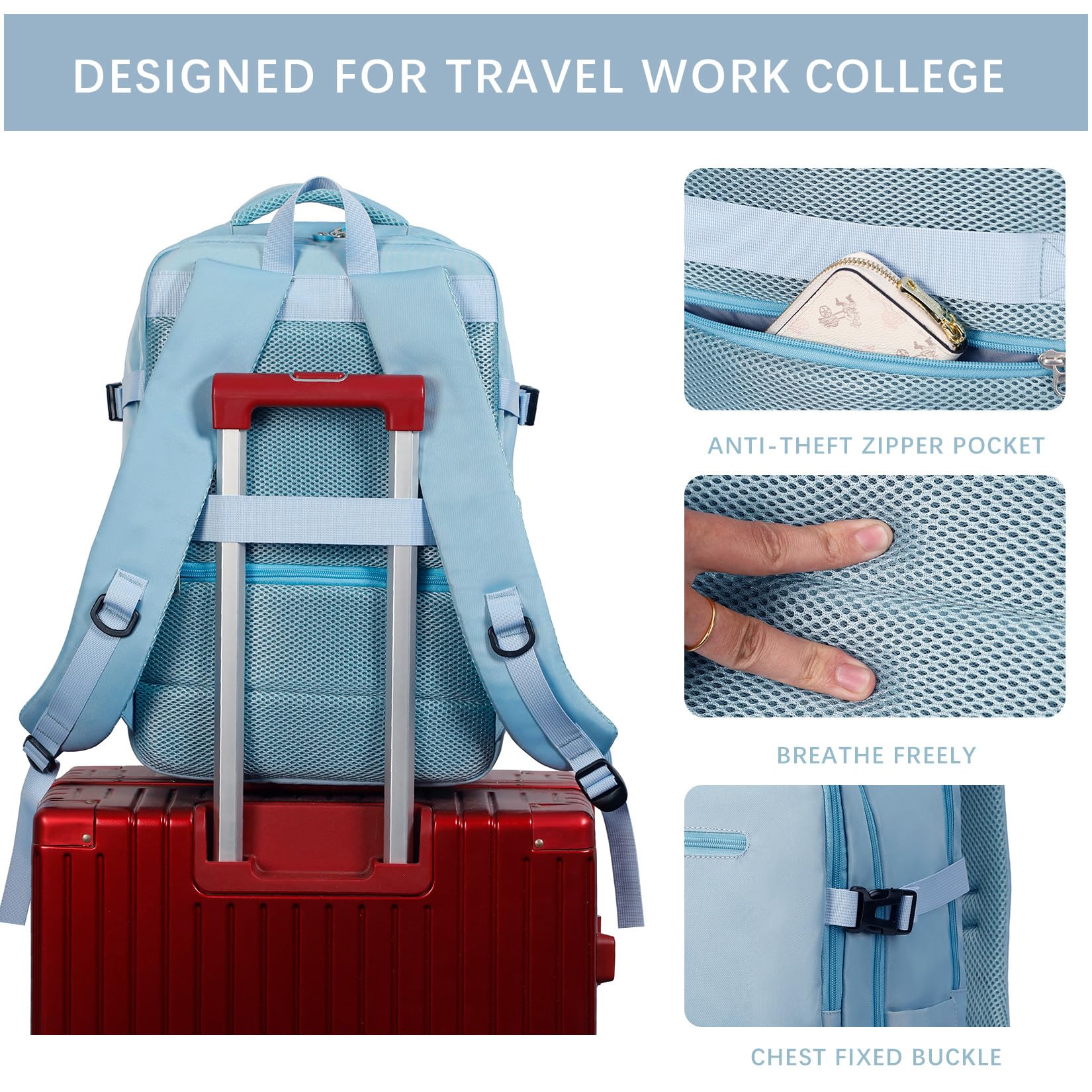 Foto 5 pulgar | Mochila Shrradoo para Portátil 17 Pulgadas - Venta Internacional