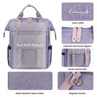 Foto 2 | Mochila para Laptop Lovevook 15.6 Pulgadas con Puerto Usb - Venta Internacional