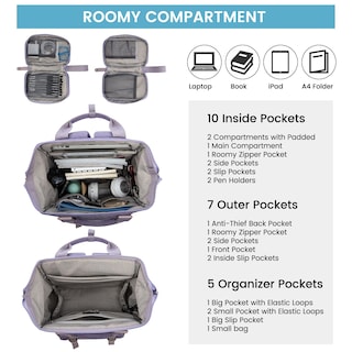Foto 3 | Mochila para Laptop Lovevook 15.6 Pulgadas con Puerto Usb - Venta Internacional