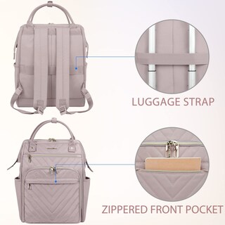 Foto 4 | Mochila Vankean para Laptop 17 Pulgadas Impermeable Rosa Claro - Venta Internacional