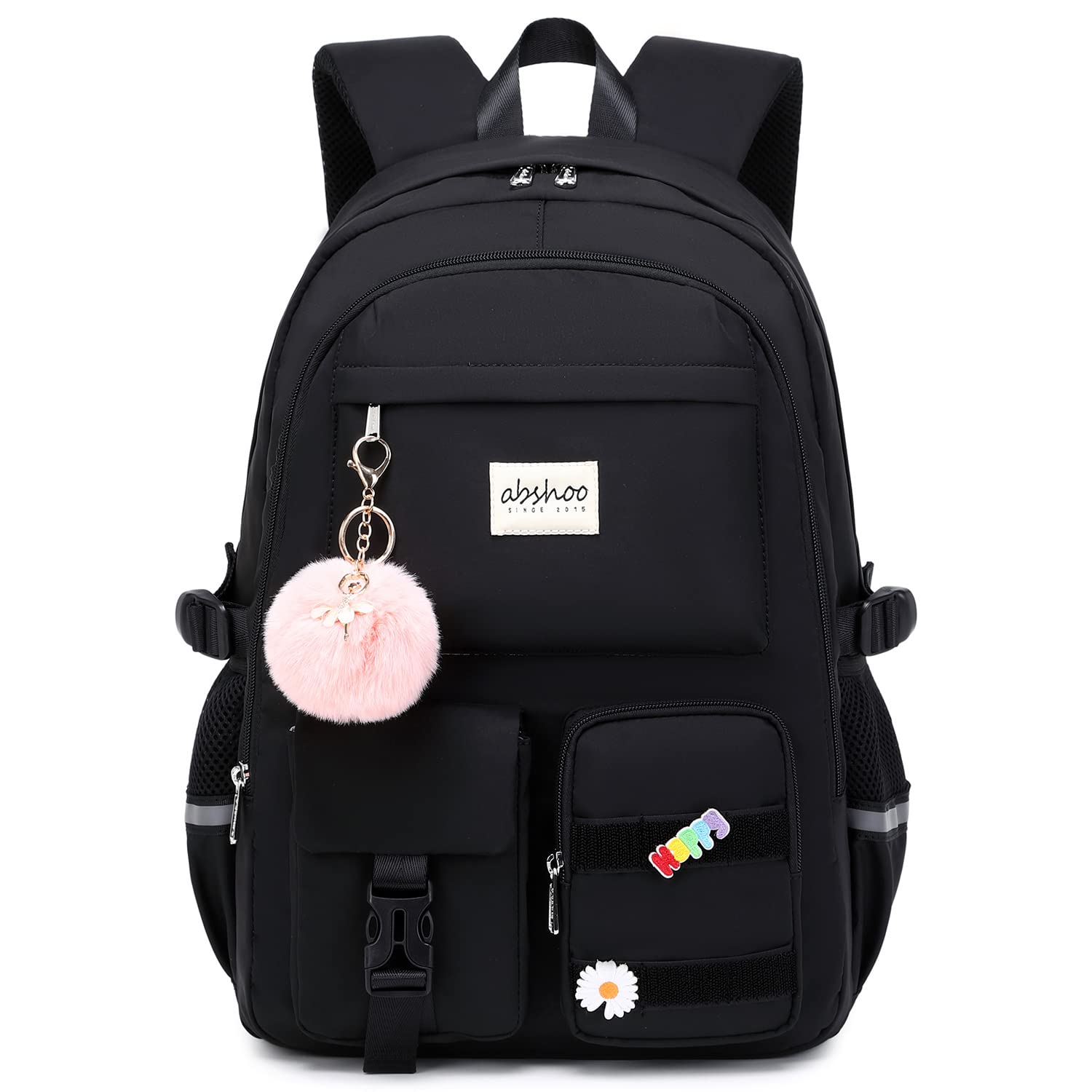 Foto 1 | Mochila Abshoo Big Student Negra para Laptop para Mujer - Venta Internacional