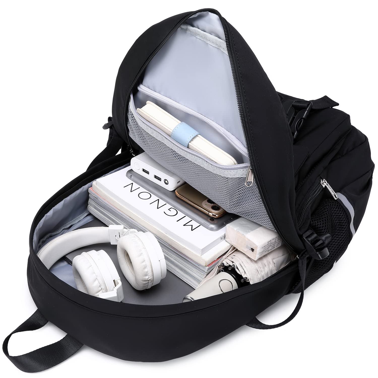 Foto 5 pulgar | Mochila Abshoo Big Student Negra para Laptop para Mujer - Venta Internacional