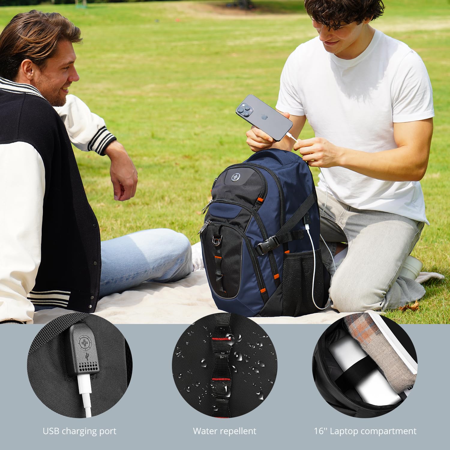 Foto 4 pulgar | Mochila Swissdigital Azul-Venta Internacional