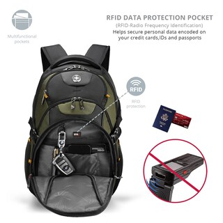 Foto 2 | Mochila Swissdigital Verde-Venta Internacional