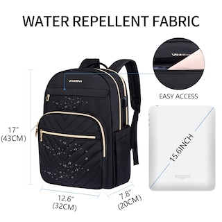 Foto 2 | Mochila Vankean Negra para Laptop de 15.6"-Venta Internacional