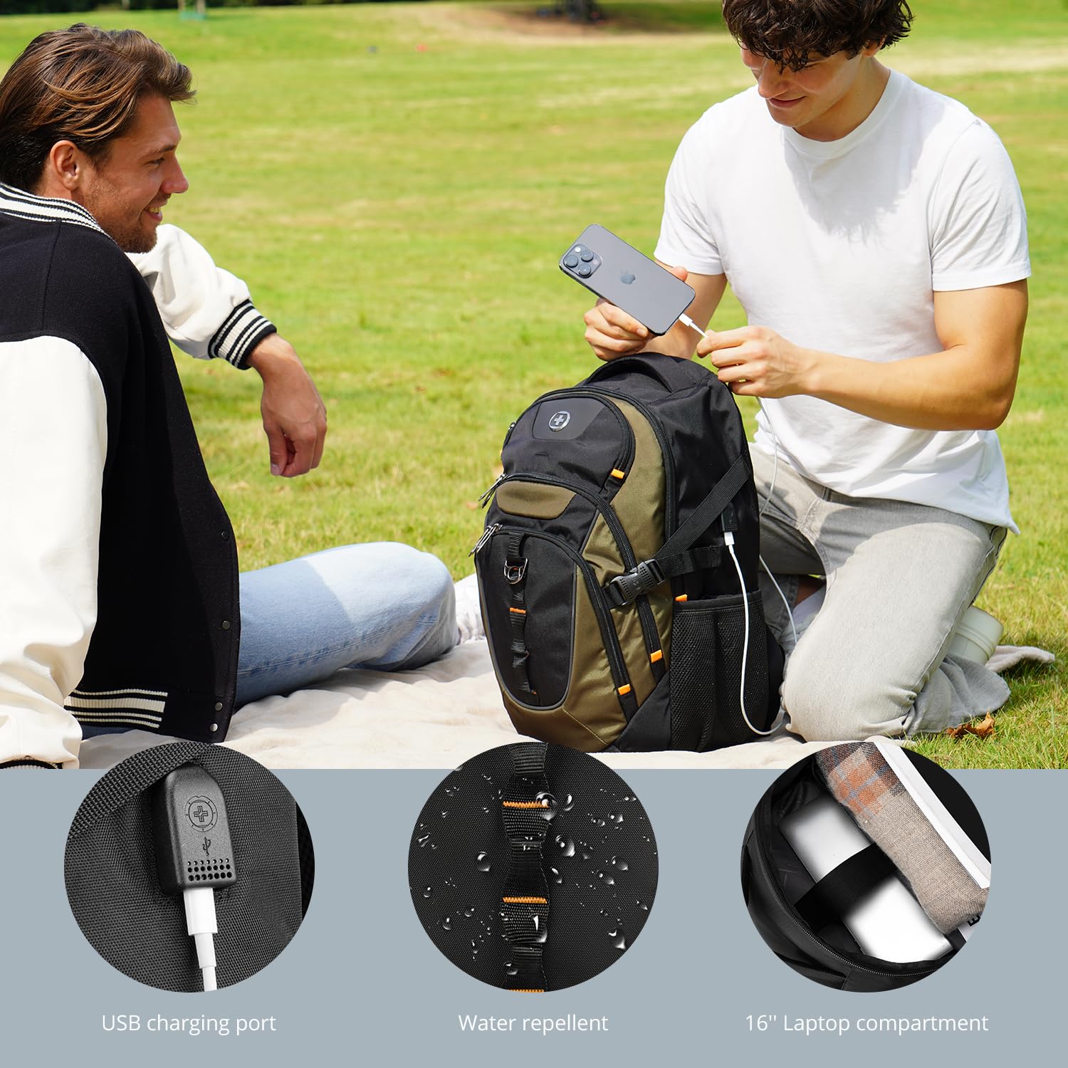 Foto 6 | Mochila Swissdigital Verde-Venta Internacional