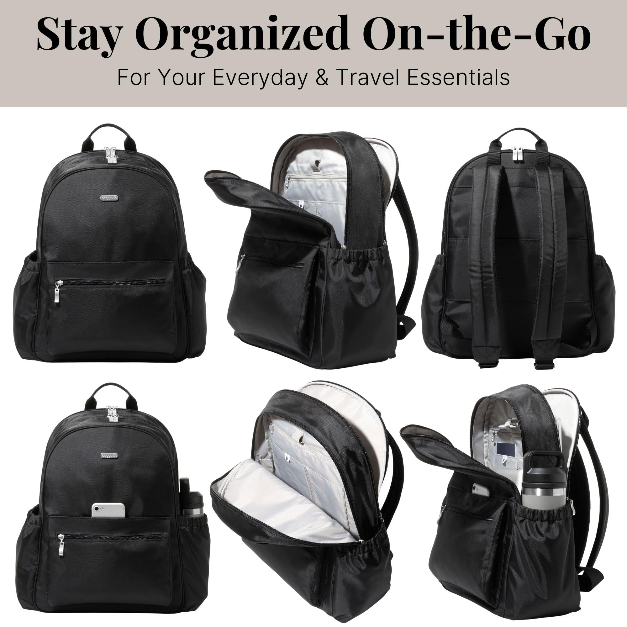 Foto 4 | Mochila Baggallini Essential con Espacio para Laptop 16 Pulgadas Ligera - Venta Internacional
