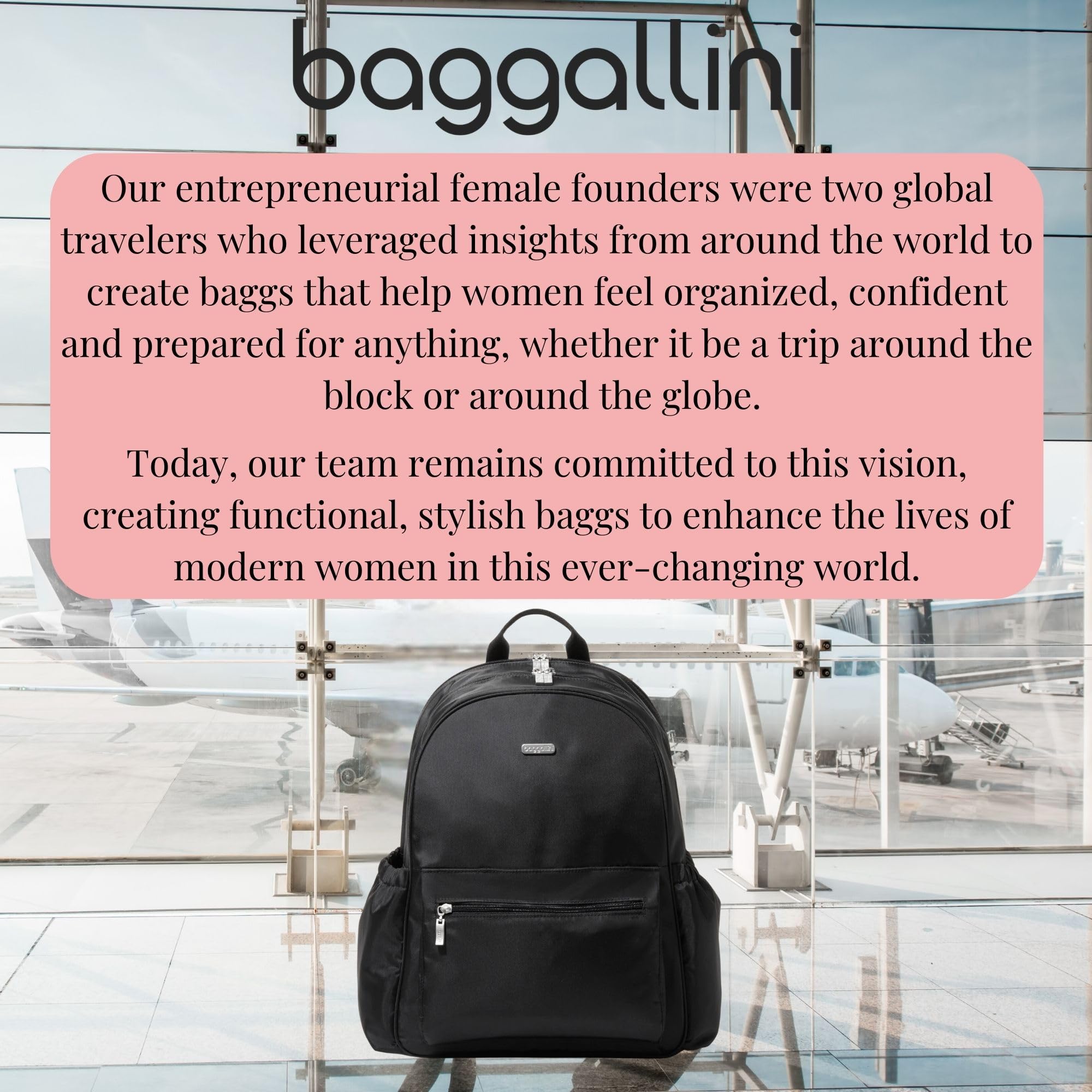 Foto 5 | Mochila Baggallini Essential con Espacio para Laptop 16 Pulgadas Ligera - Venta Internacional