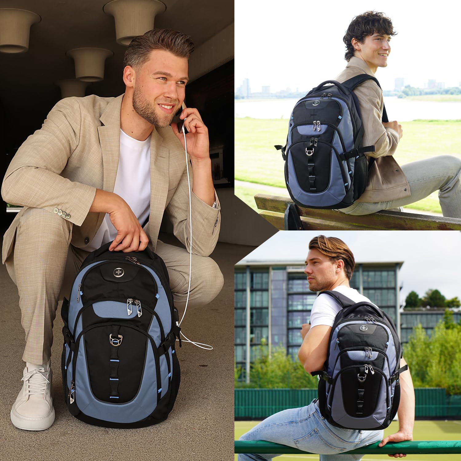 Foto 4 pulgar | Mochila Swissdigital Azul-Venta Internacional
