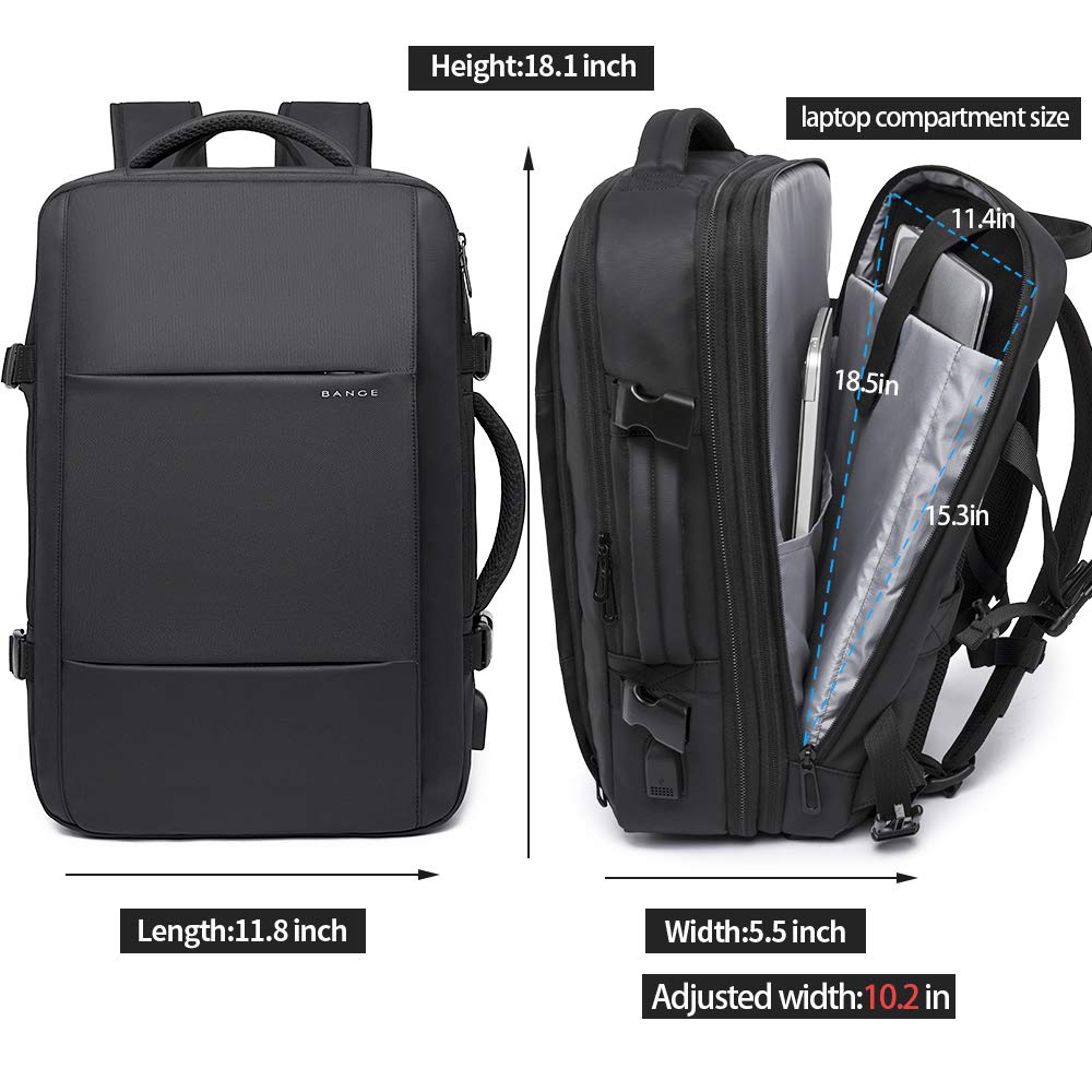 Foto 5 | Mochila de Viaje Bange de 35 l con Compartimento para Portátil de 17 Pulgadas - Venta Internacional