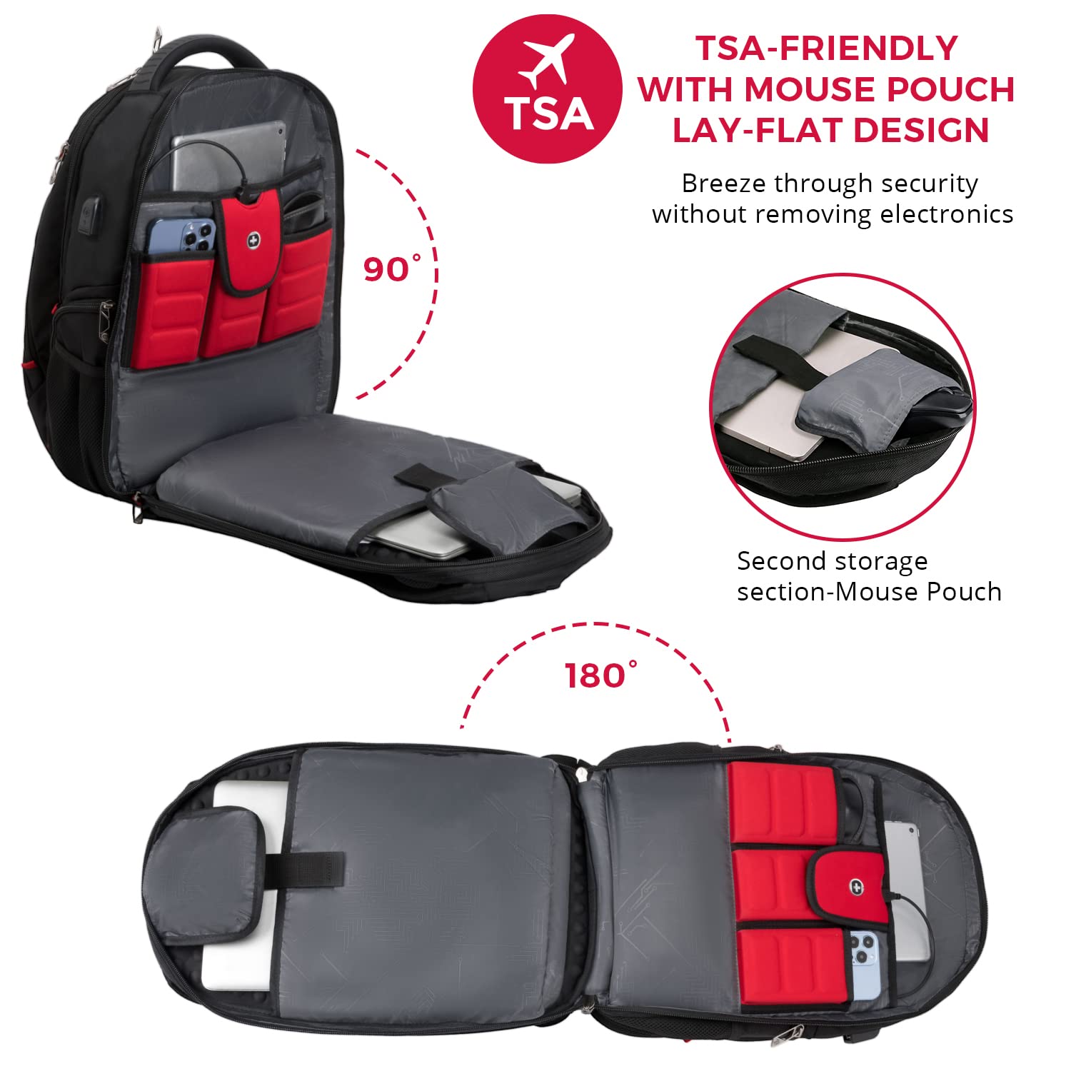 Foto 6 pulgar | Mochila Swissdigital Design Travel 15,6 " para Portátil Negra para Hombre - Venta Internacional