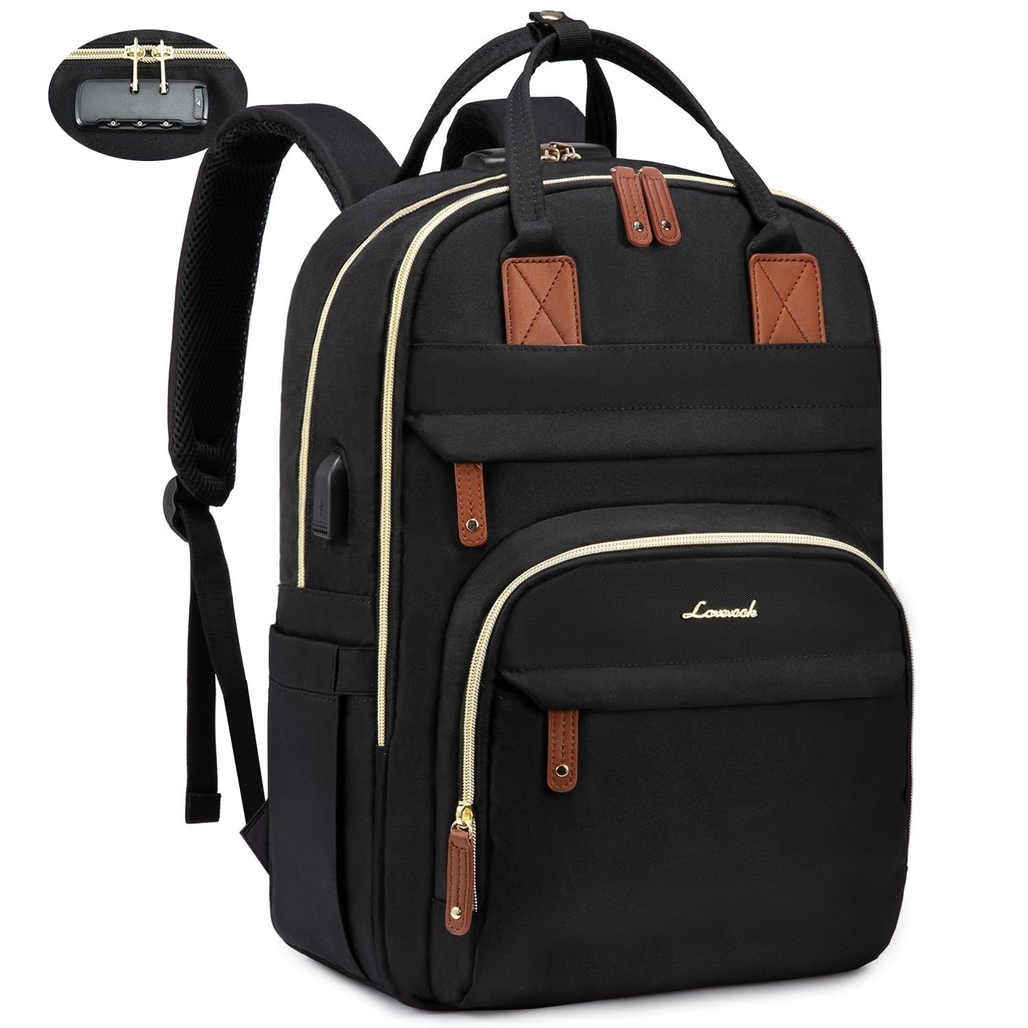 Foto 2 pulgar | Mochila para Portátil Lovevook Negra - Venta Internacional