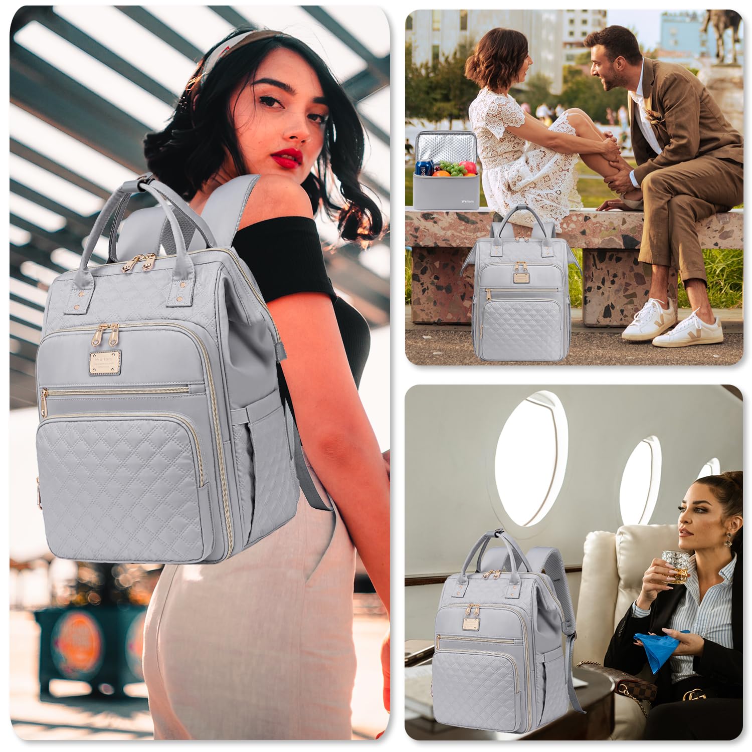 Foto 6 | Mochila Weitars Gris para Mujer - Venta Internacional