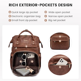 Foto 3 | Mochila para Laptop Lovevook 15.6 Pulgadas con Puerto Usb - Venta Internacional